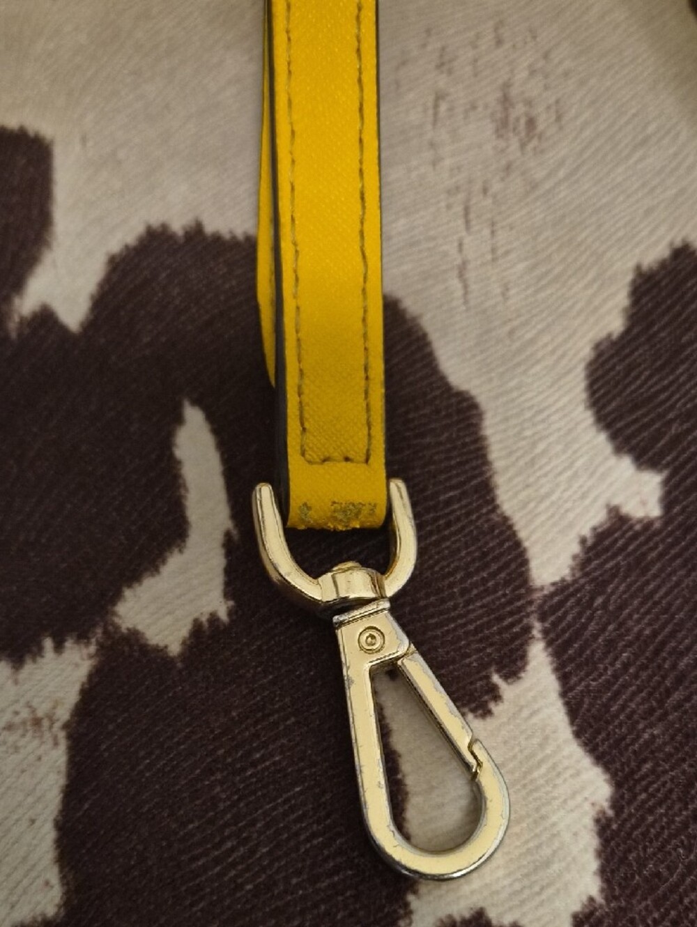 Michael Kors Yellow Saffiano Purse - Picture 9 of 9